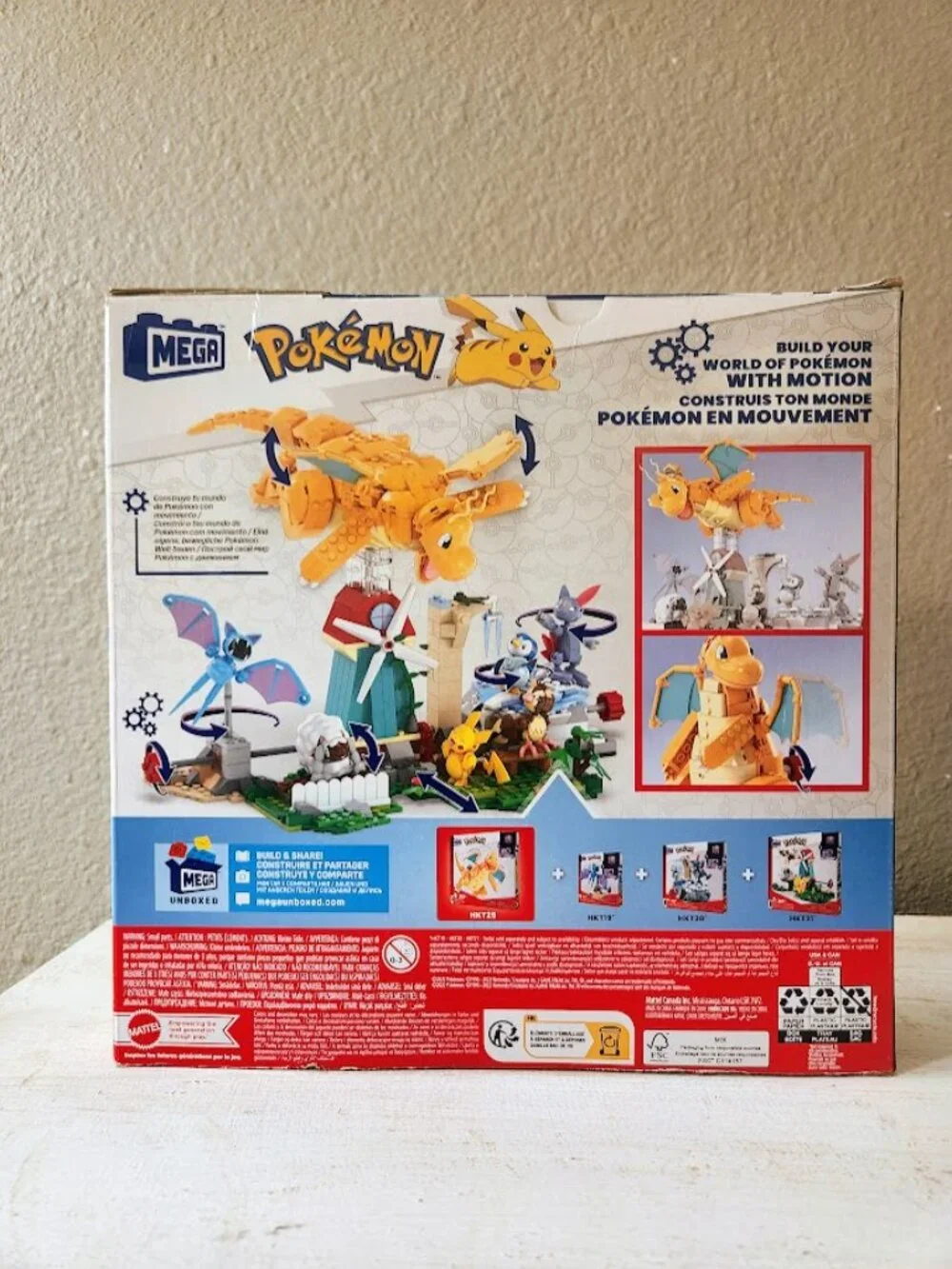 NEW Dragonite MEGA Pokémon Action Figure Building Toys Set LEGO COMPATIBLE 387 P